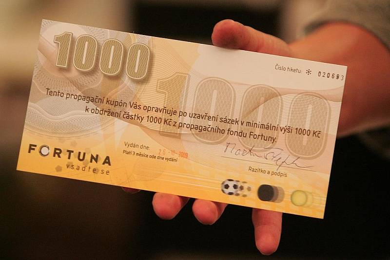 Třetí v pořadí Martin Švára získal kupon v hodonotě 1000,-kč od Fortuny.