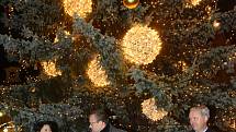 Z rozsvícení vánočního stromu v Kolíně v neděli 28. listopadu 2021.