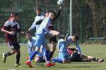 Z utkání krajského přeboru starších dorostenců U19 FK Kolín - Čáslav (1:1).