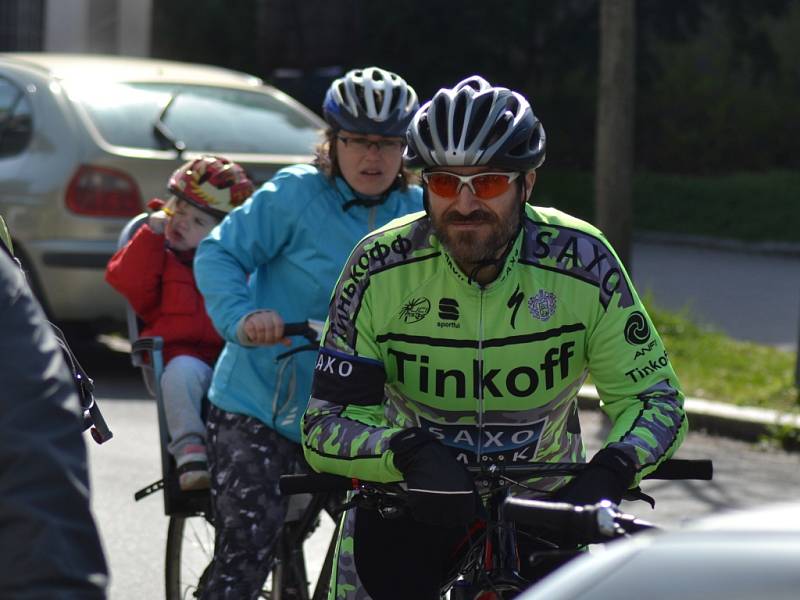 První cyklovyjížďka a slavnostní zahájení provozu Cyklistického centra v Kolíně