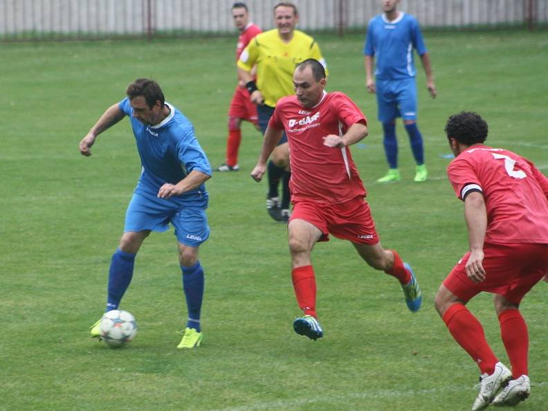 Z utkání Bečváry - Tuchoraz (2:3).