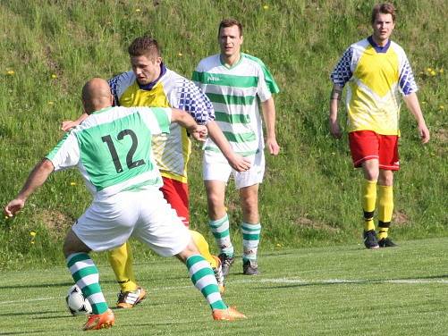 Z utkání Libodřice - Nučice (3:4).