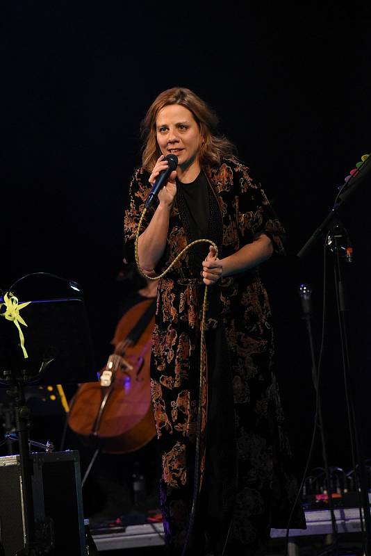 Z koncertu zpěvačky Anety Langerové v Městském divadle v Kolíně.