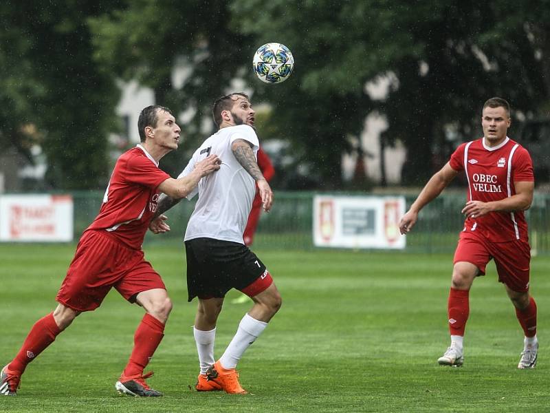 Z přípravného utkání Velim - Kolín (4:0).