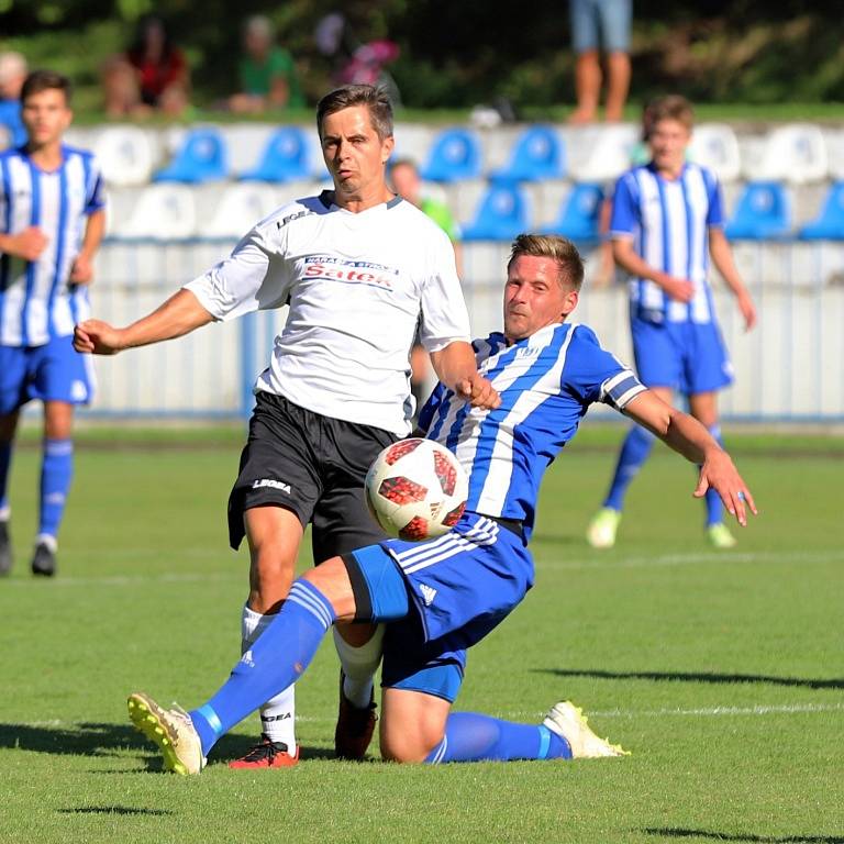 Z utkání I. A třídy Český Brod B - Sokoleč (0:1).