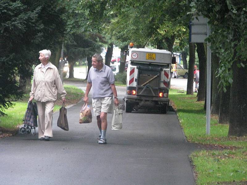 Blokové čištění Masarykovy ulice v Kolíně