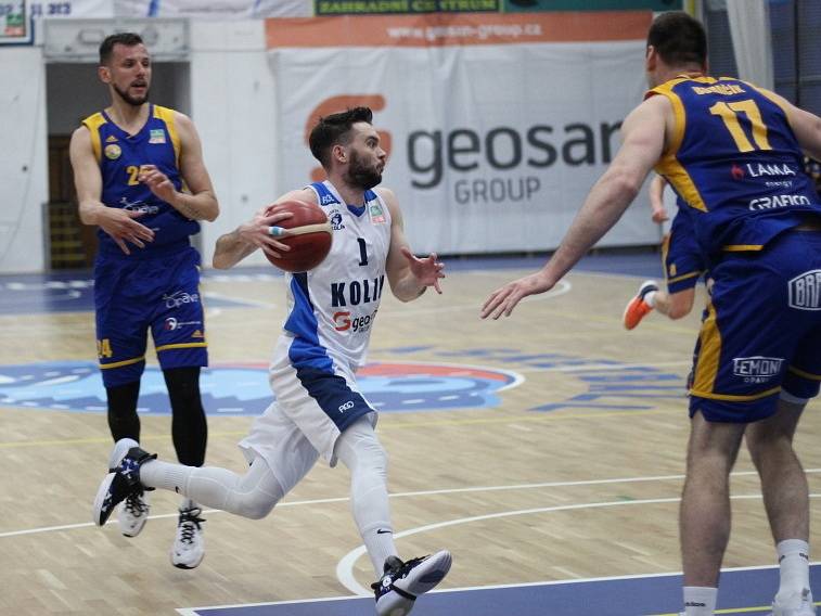 Třetí utkání semifinálové série NBL BC Kolín - Opava (79:67).