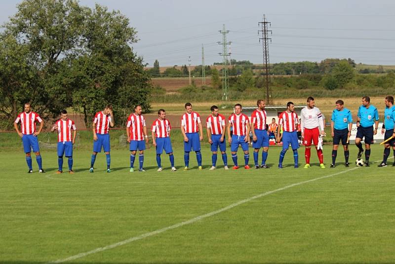 Z utkání Liblice - Červené Pečky (6:2).