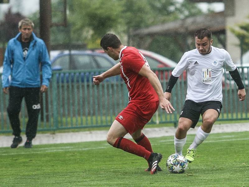 Z přípravného utkání Velim - Kolín (4:0).