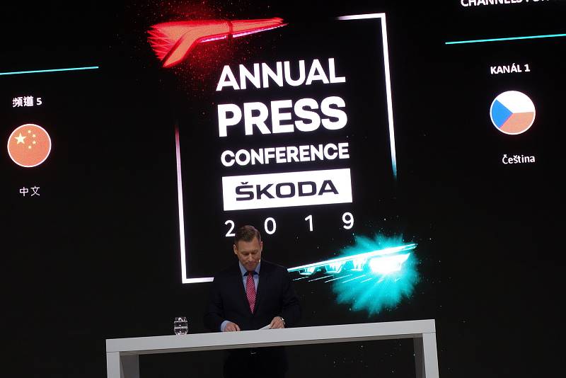 Tisková konference společnosti Škoda Auto.