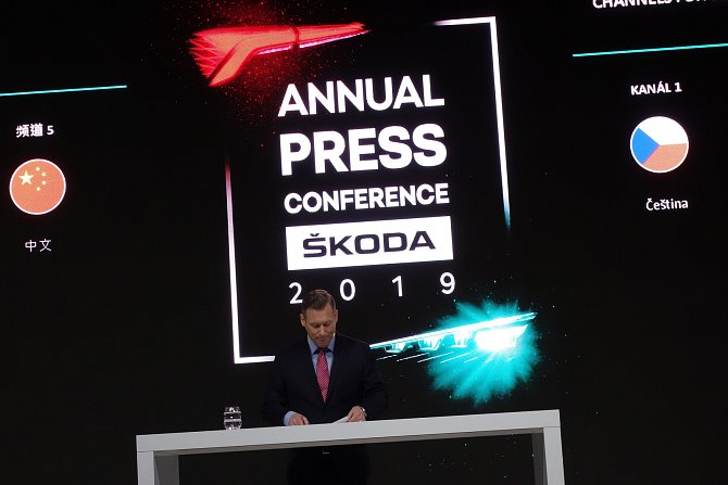 Tisková konference společnosti Škoda Auto.