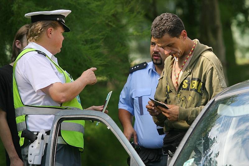 Dopravní nehoda v Orebitské ulici. 19. srpna 2008