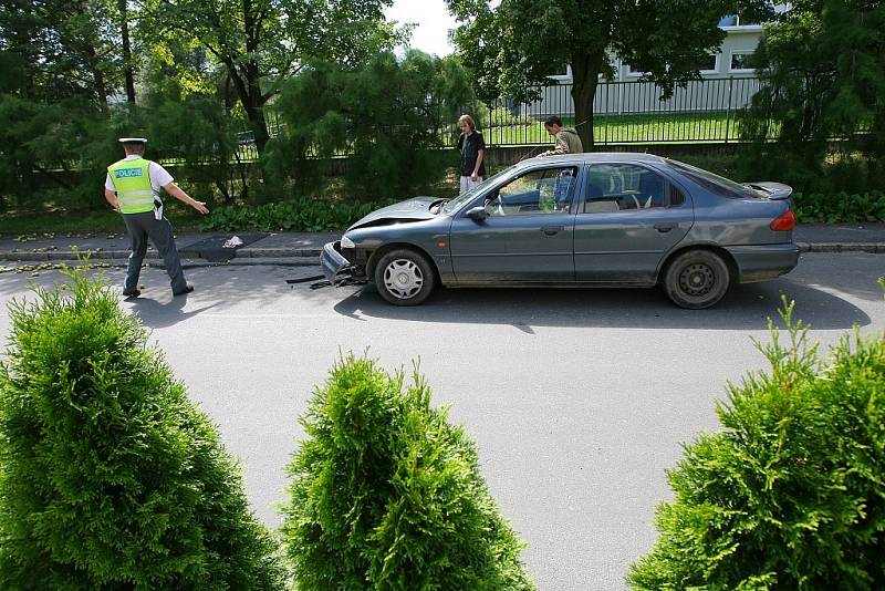 Dopravní nehoda v Orebitské ulici. 19. srpna 2008