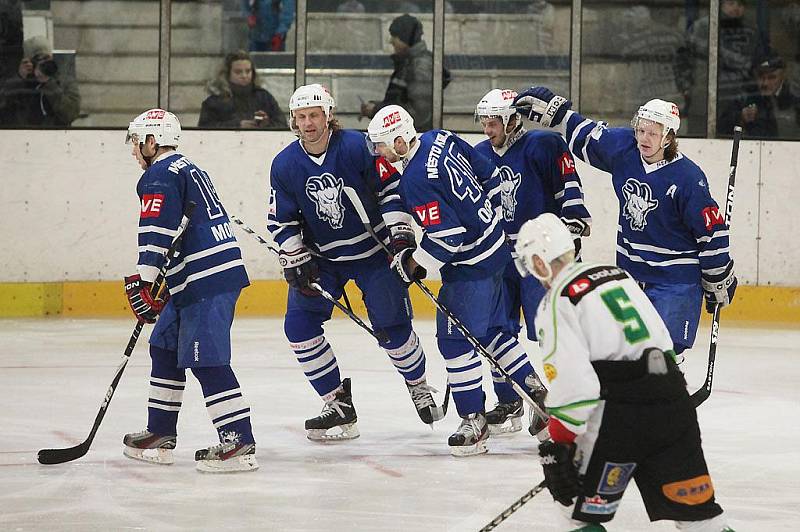 Z druhého utkání čtvrtfinále play-off II. NHL;  Kolín - Trutnov