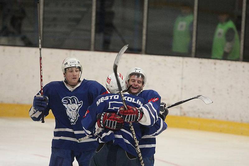 Z druhého utkání čtvrtfinále play-off II. NHL;  Kolín - Trutnov