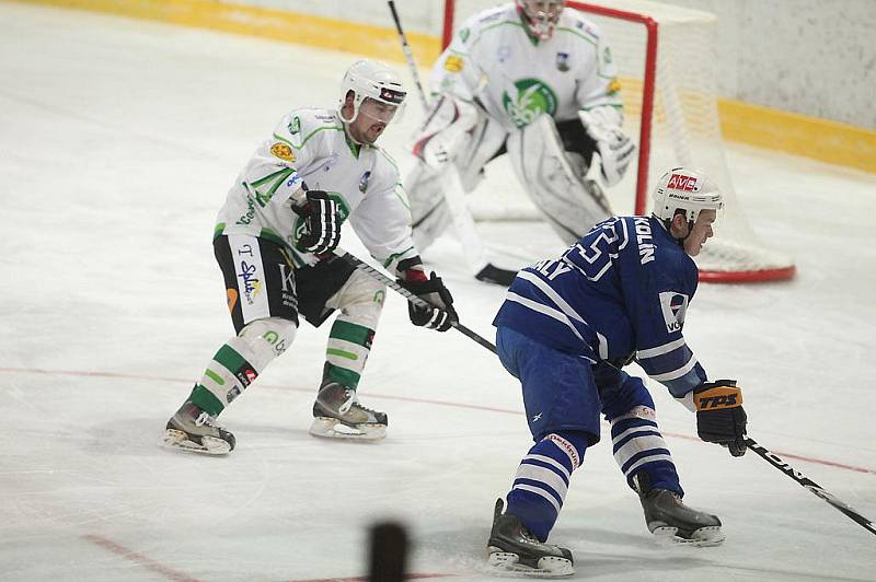 Z druhého utkání čtvrtfinále play-off II. NHL;  Kolín - Trutnov