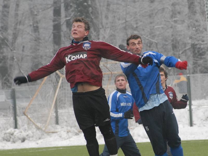 Z utkání kolínského zimního turnaje FK Kolín - Kutná Hora (4:1).