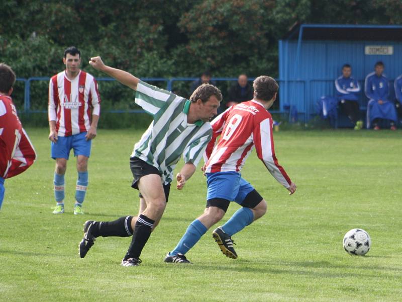 Z utkání Konárovice - Liblice (3:2).