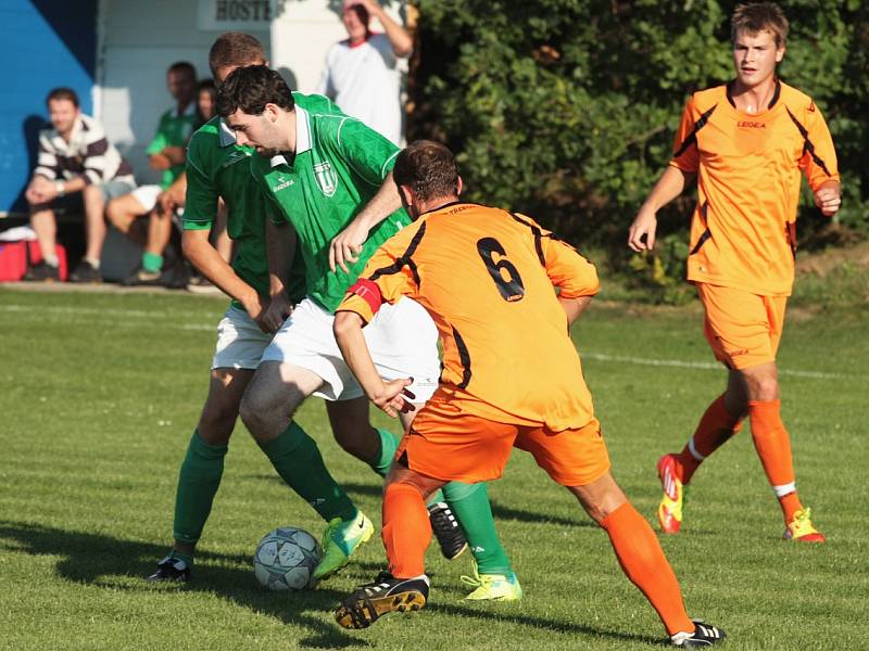 Z utkání Třebovle - Ratboř (2:3).