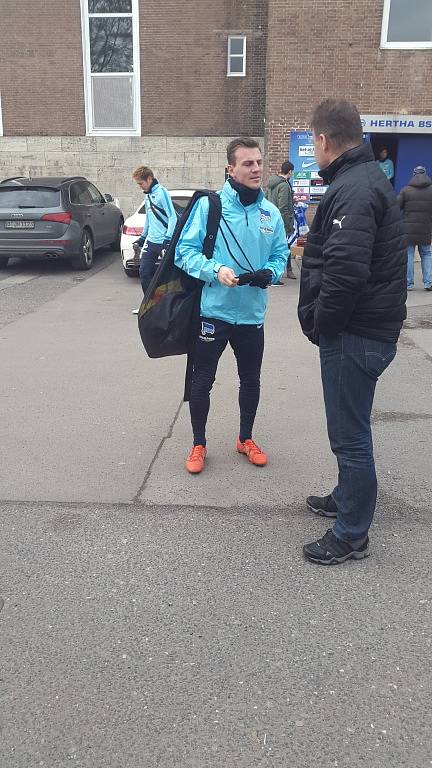 Jan Pikner se zúčastnil stáže v týmu Hertha Berlín. 