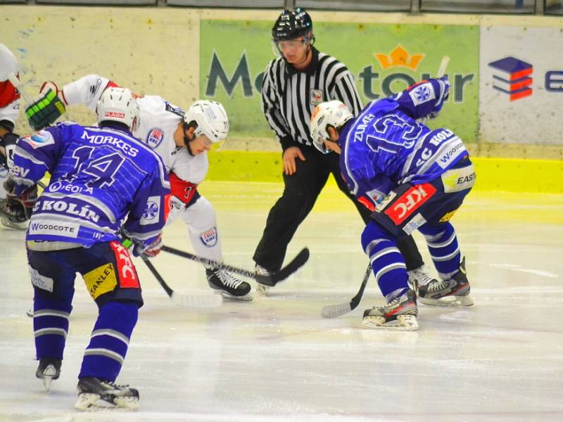 Z utkání SC Kolín - Klatovy (5:4).