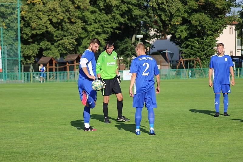 Z fotbalového utkání I.B třídy Velim B - Vrdy