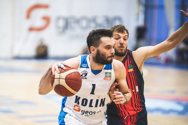 Z basketbalového utkání o třetí místo Kooperativa NBL Kolín - Brno (90:89)