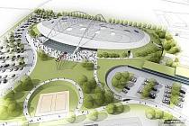 Budoucí Národní bruslařský stadion ve Velkém Oseku