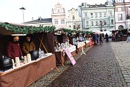 Ze zahájení čtyřdenních vánočních trhů na Karlově náměstí v Kolíně.