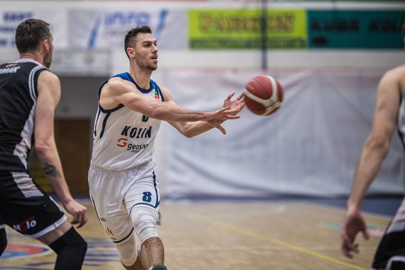 Z utkání NBL BC Kolín - Hradec Králové (86:68).