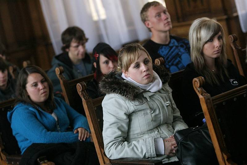 Přijetí českých a německých studentů na kolínské radnici