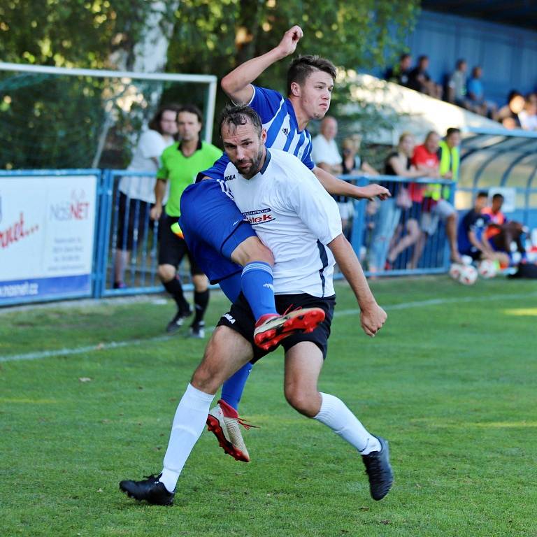 Z utkání I. A třídy Český Brod B - Sokoleč (0:1).