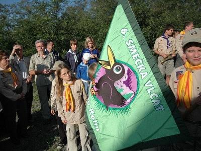 Oslava století skautingu na Bedřichově.