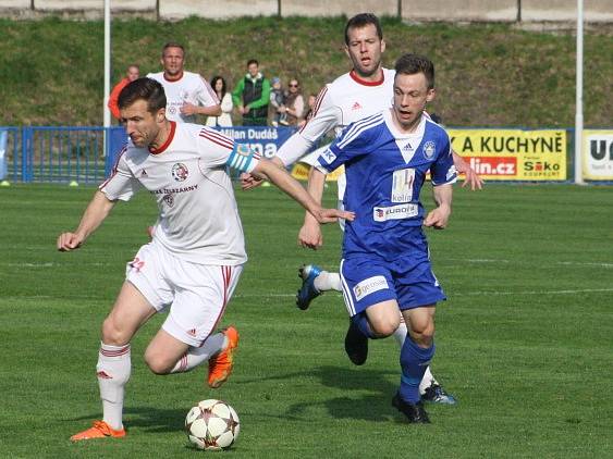 Z utkání FK Kolín - Třinec (1:1).