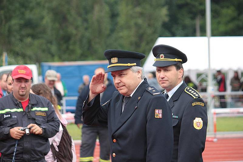 Závody dobrovolných hasičů v Kolíně