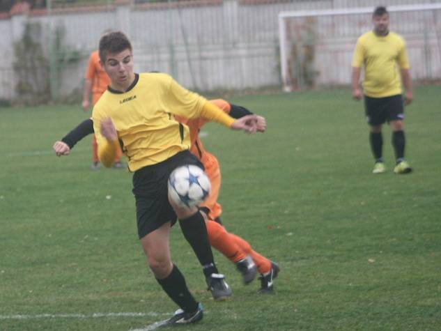 Z utkání Bečváry - Libodřice (2:4).