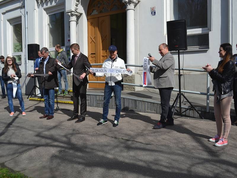 První cyklovyjížďka a slavnostní zahájení provozu Cyklistického centra v Kolíně