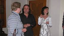 Z návštěvy prince Constantina a princezny Marie-Pii Kothbauer na zámku v Radimi