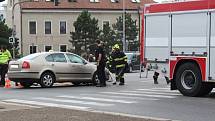 Dopravní nehoda u Futura v Kolíně, 30. 8. 2018