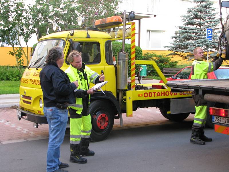 Blokové čištění, Kolín, ulice Rimavské Soboty, 21.5.2009