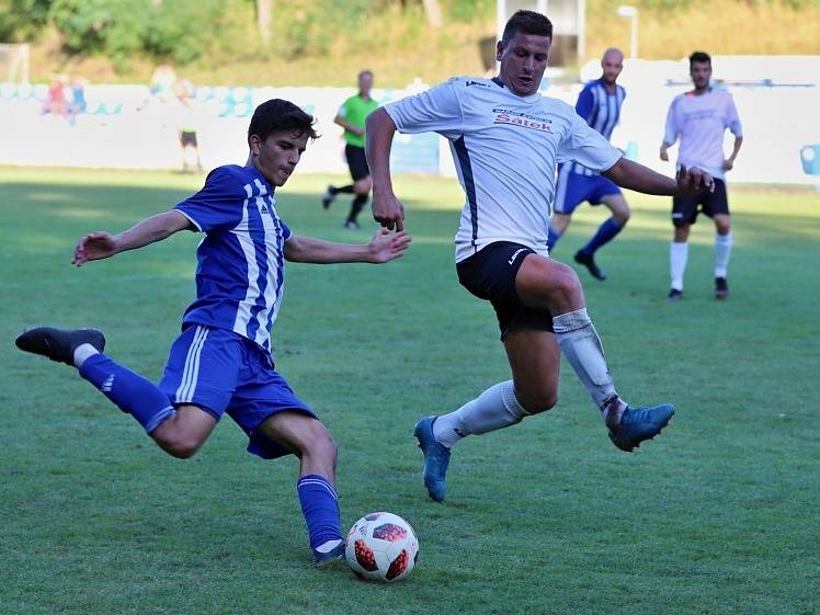 Z utkání I. A třídy Český Brod B - Sokoleč (0:1).