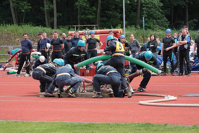 Závody dobrovolných hasičů v Kolíně