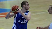 Ze třetího semifinálového utkání Nymburk - BC Kolín (96:63).