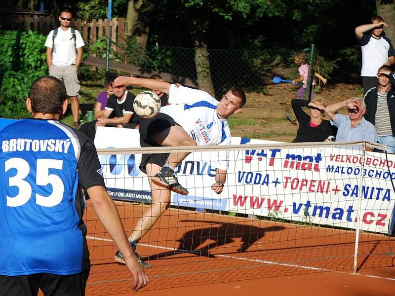 Z utkání play-out nohejbalové extraligy Český Brod - Vsetín