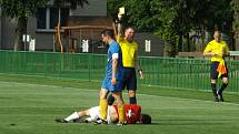 Z utkání Velim - Jedomělice (2:0).