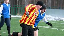 Z turnajového utkání v Kostelci mezi týmy Kouřimi a Sadské (2:1).