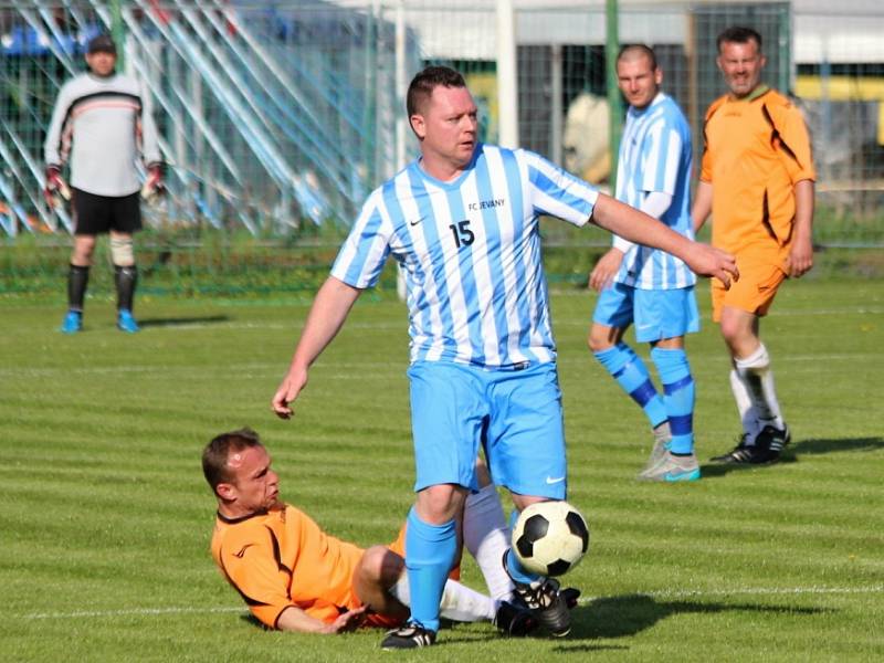 Z utkání Třebovle - Jevany (0:3).