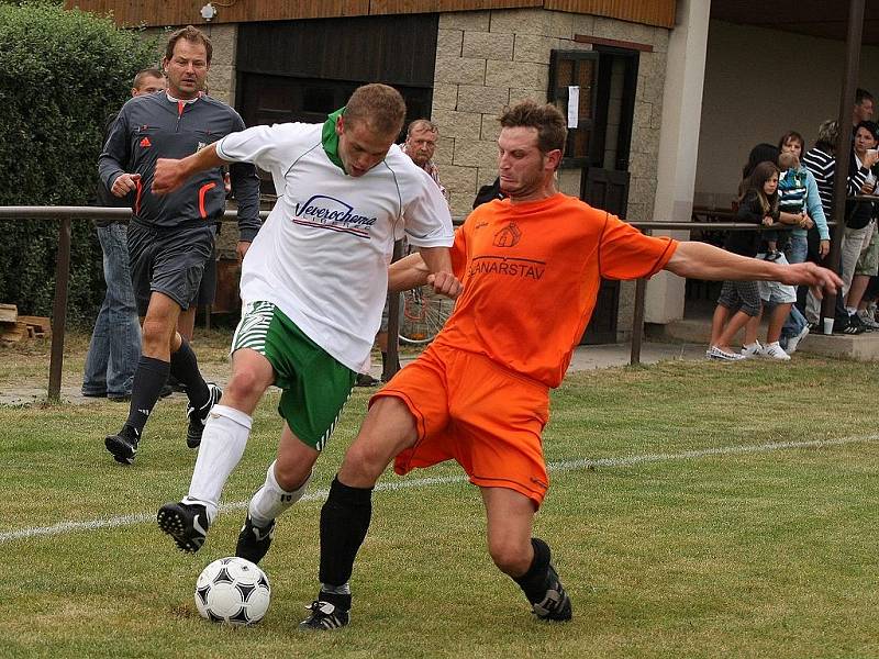 Z utkání Libodřice - Bílé Podolí (4:1).