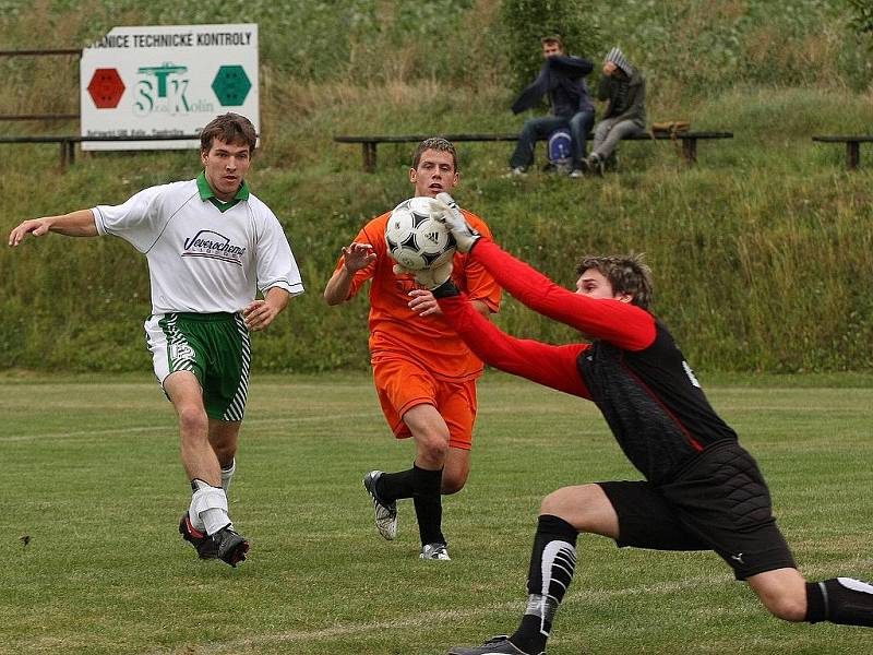 Z utkání Libodřice - Bílé Podolí (4:1).