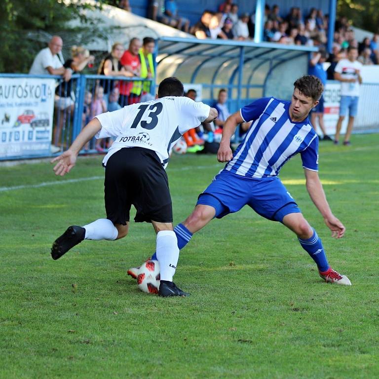 Z utkání I. A třídy Český Brod B - Sokoleč (0:1).